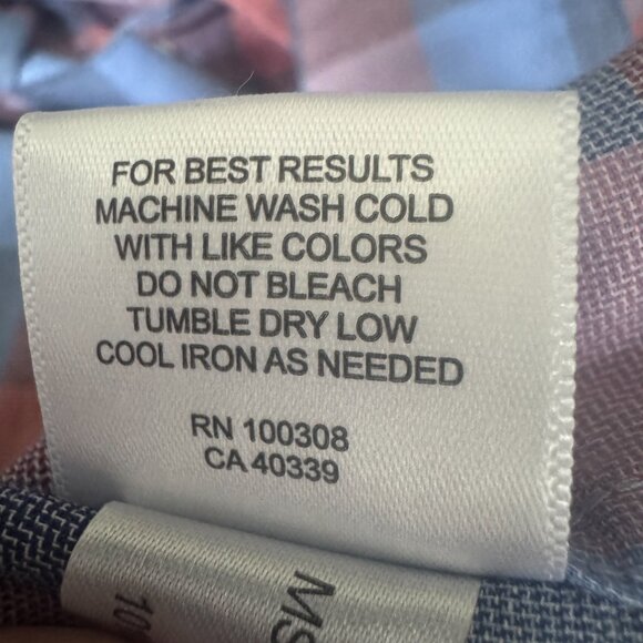 Peter Millar Boothbay Summer Soft Cotton Button Front Plaid Shirt Size XL NWT - Picture 9 of 13